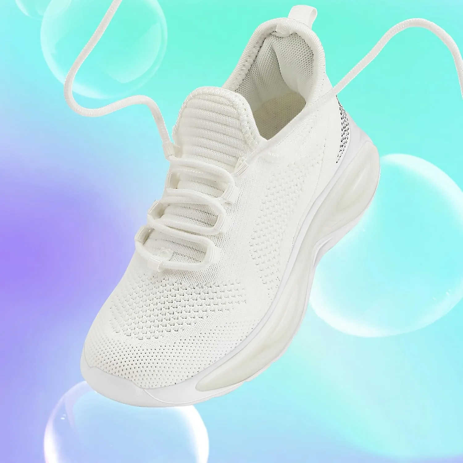 RUNSIDE Girls Lightweight Sneakers Kids Lace-up Tennis Running Shoes, Breathable Walking Shoes for Toddler/Little Kid/Big Kid