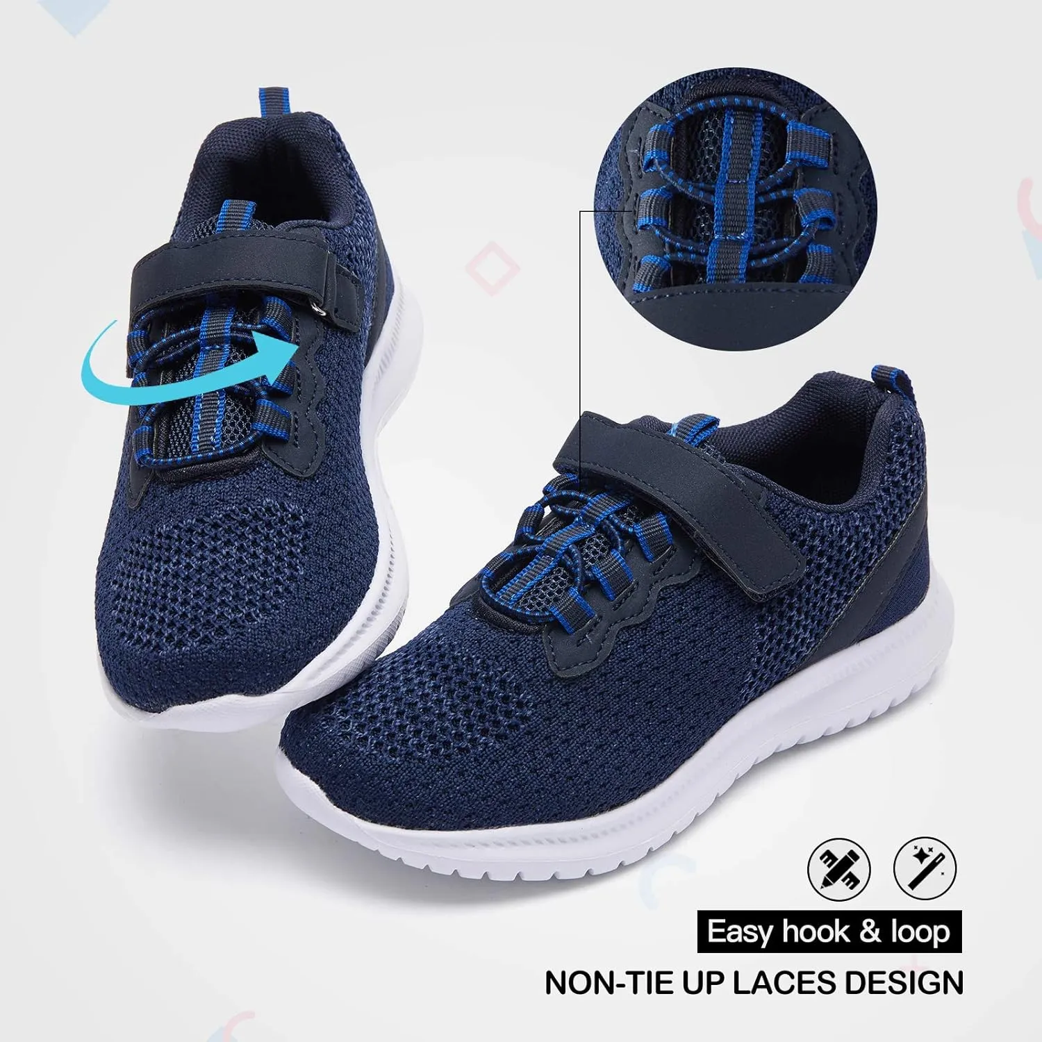 RUNSIDE Kids Shoes, Boys Girls Sneakers Lightweight Athletic Walking/Running Tennis Shoes(Toddler/Little Kid/Big Kid)