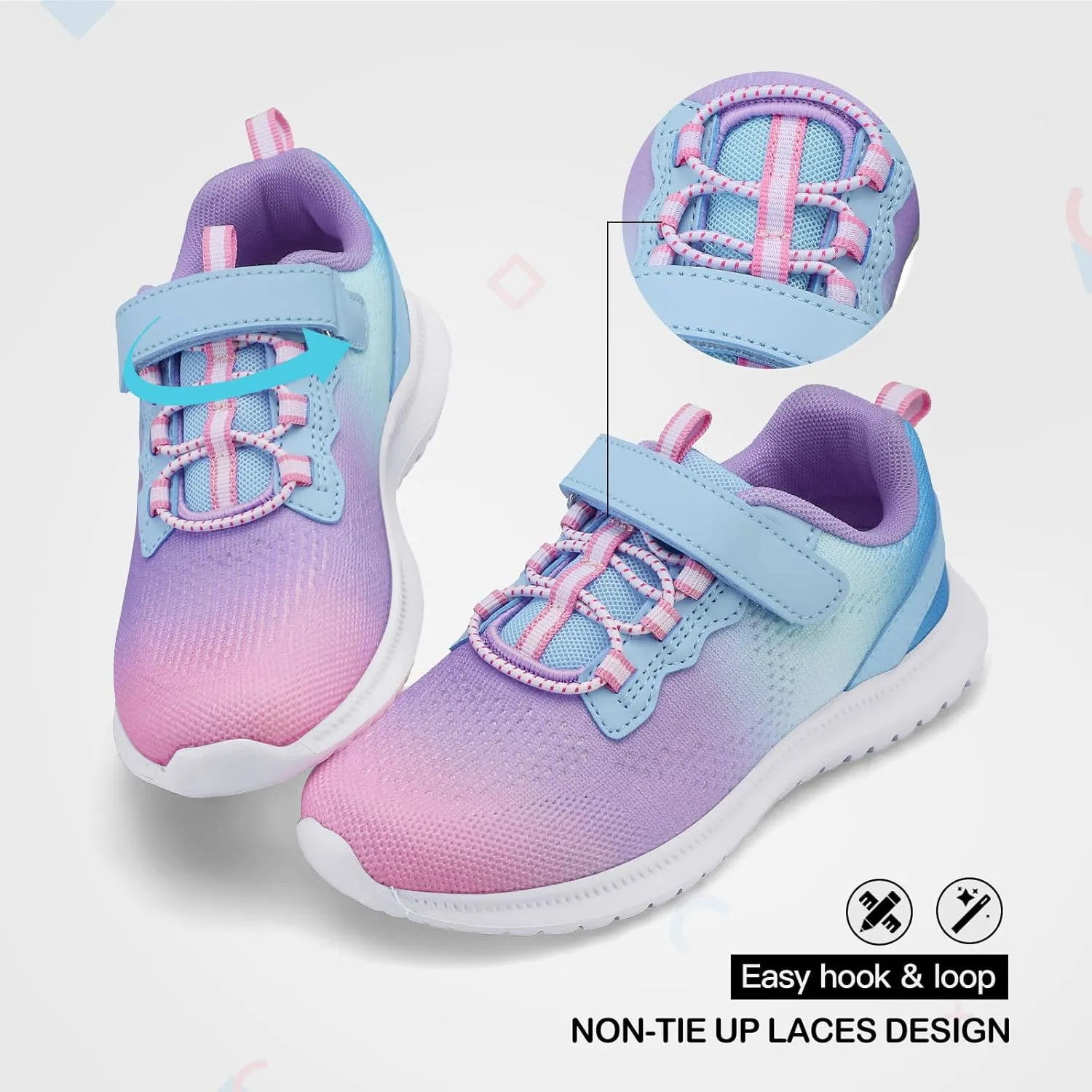RUNSIDE Kids Shoes, Boys Girls Sneakers Lightweight Athletic Walking/Running Tennis Shoes(Toddler/Little Kid/Big Kid)