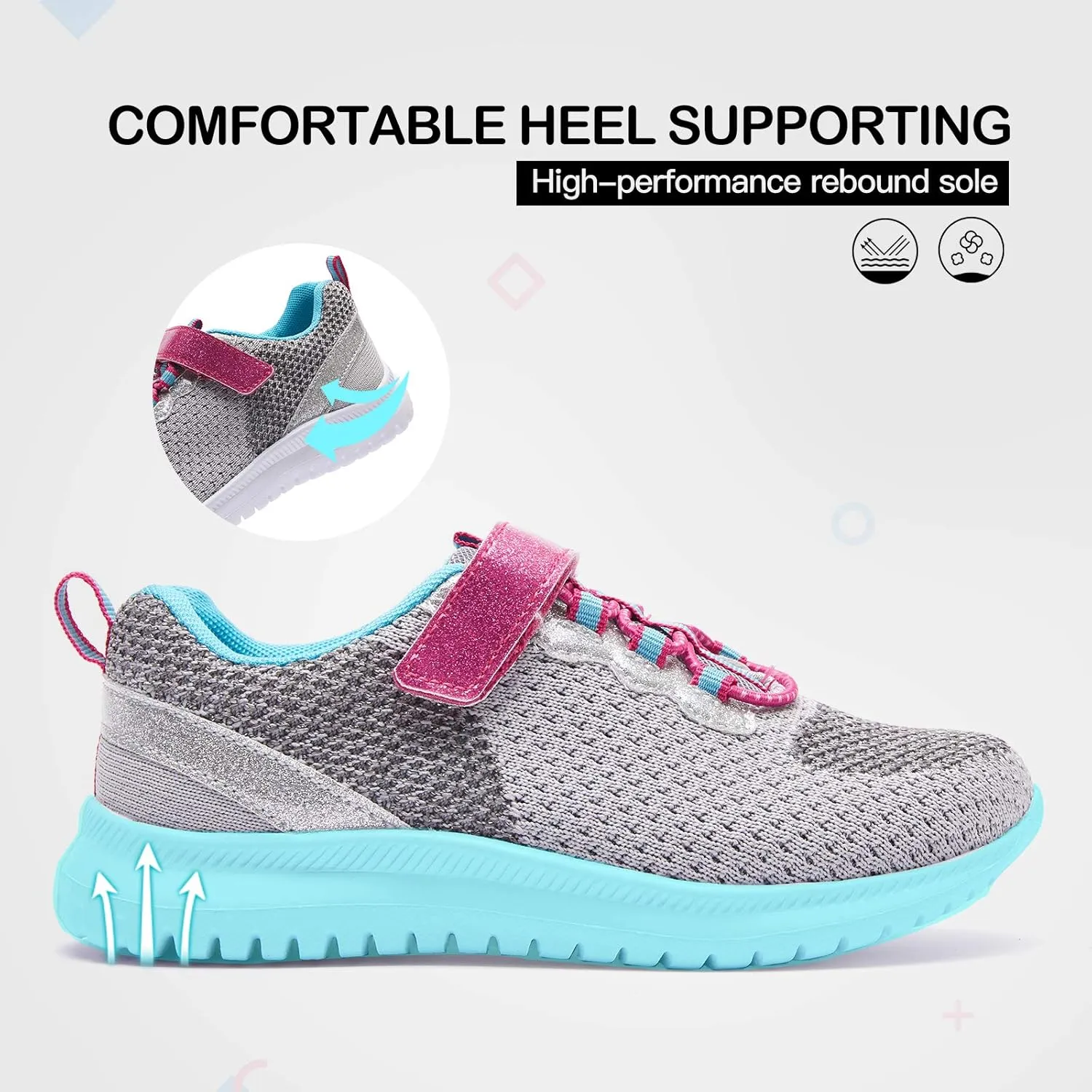 RUNSIDE Kids Shoes, Boys Girls Sneakers Lightweight Athletic Walking/Running Tennis Shoes(Toddler/Little Kid/Big Kid)