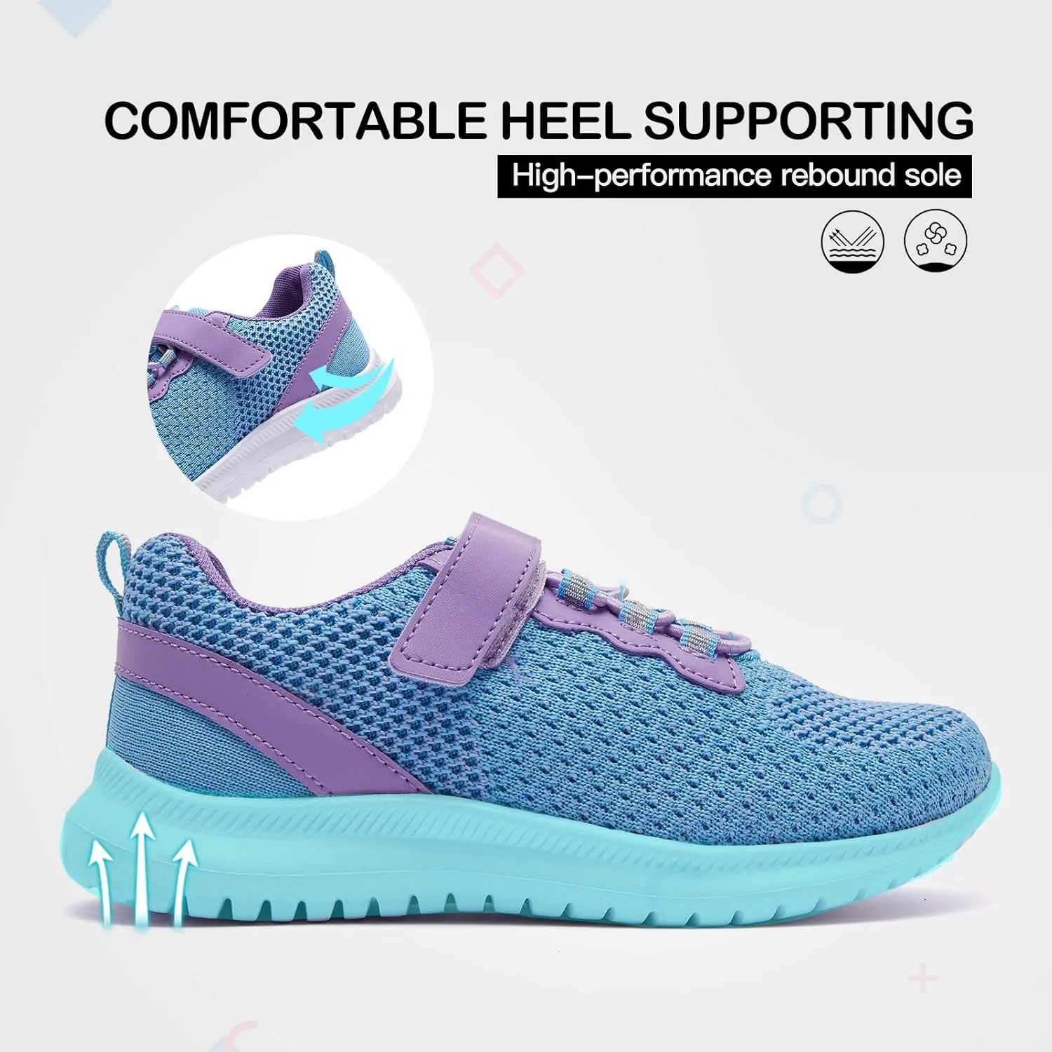 RUNSIDE Kids Shoes, Boys Girls Sneakers Lightweight Athletic Walking/Running Tennis Shoes(Toddler/Little Kid/Big Kid)