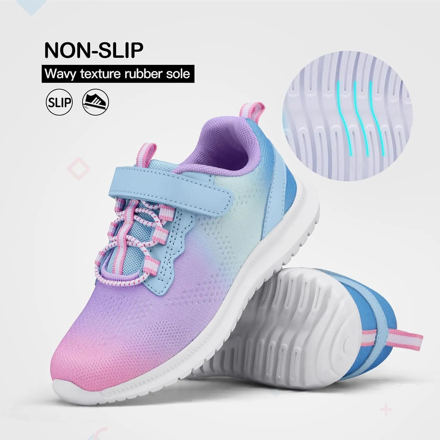 RUNSIDE Kids Shoes, Boys Girls Sneakers Lightweight Athletic Walking/Running Tennis Shoes(Toddler/Little Kid/Big Kid)