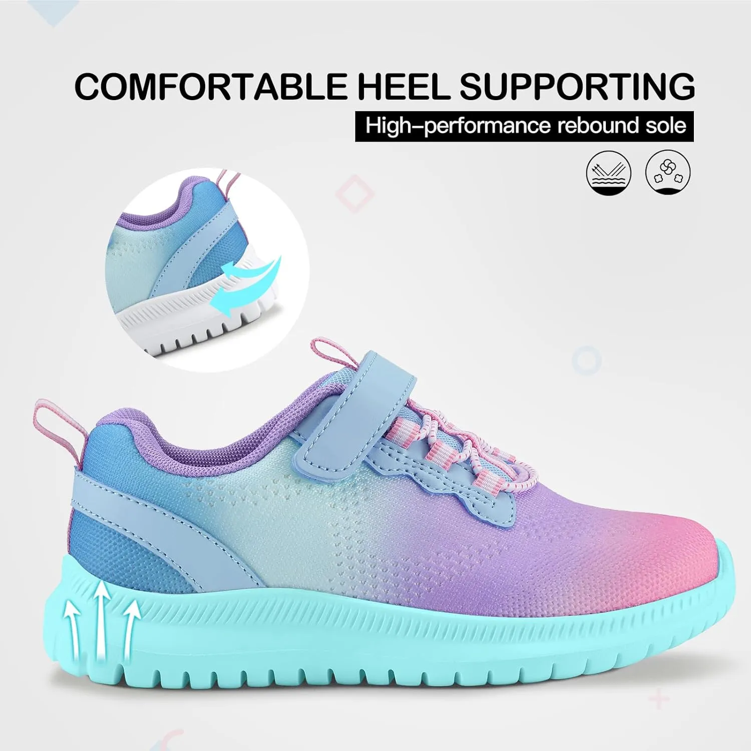 RUNSIDE Kids Shoes, Boys Girls Sneakers Lightweight Athletic Walking/Running Tennis Shoes(Toddler/Little Kid/Big Kid)