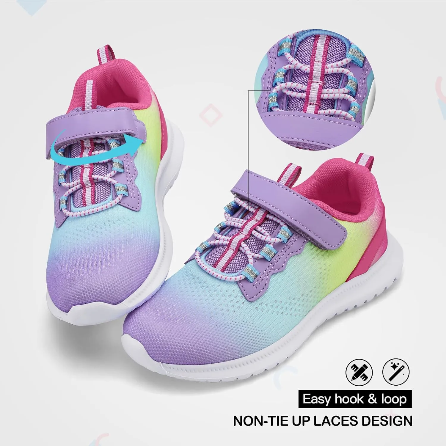 RUNSIDE Kids Shoes, Boys Girls Sneakers Lightweight Athletic Walking/Running Tennis Shoes(Toddler/Little Kid/Big Kid)