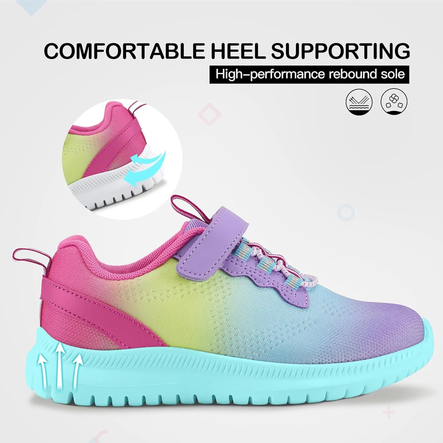 RUNSIDE Kids Shoes, Boys Girls Sneakers Lightweight Athletic Walking/Running Tennis Shoes(Toddler/Little Kid/Big Kid)