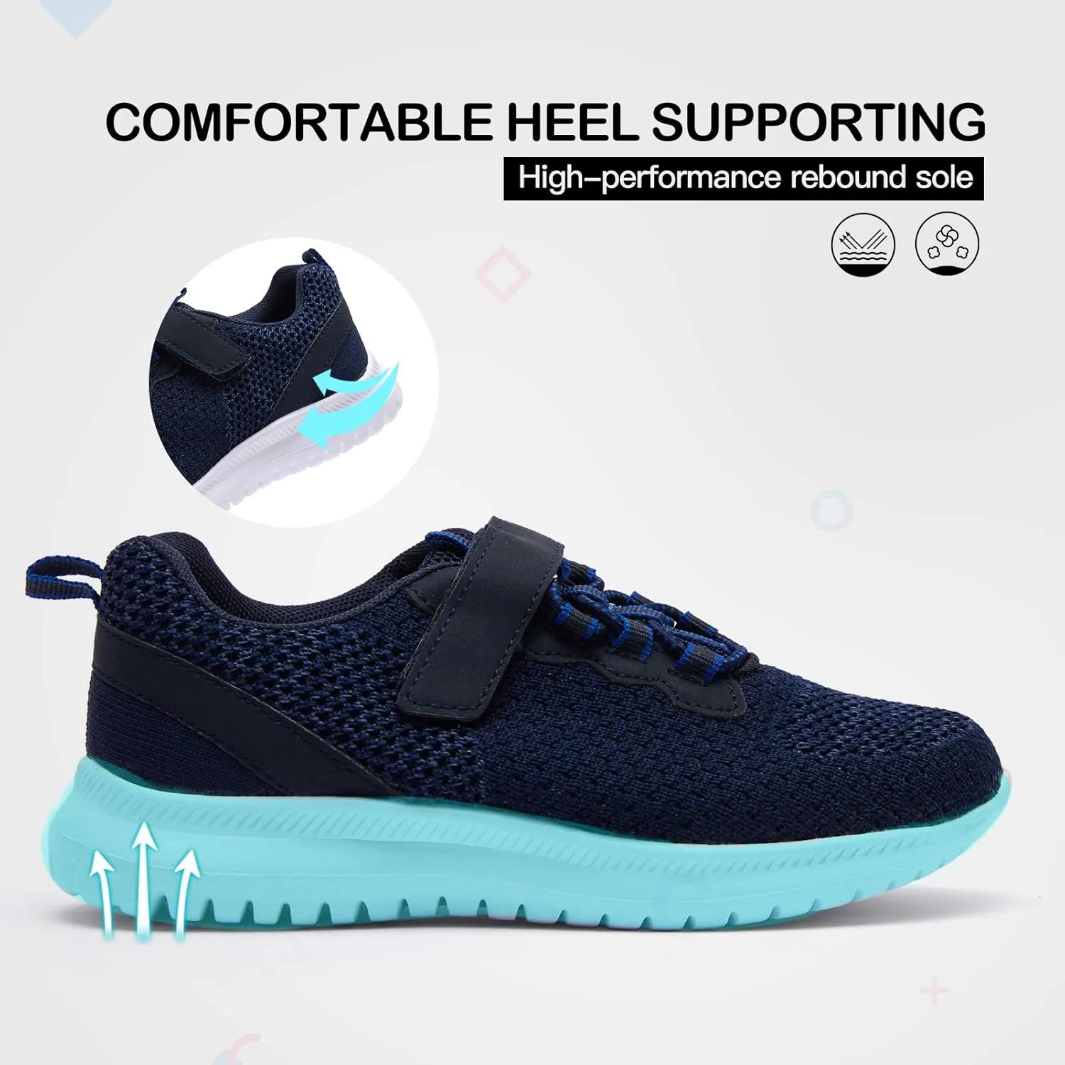 RUNSIDE Kids Shoes, Boys Girls Sneakers Lightweight Athletic Walking/Running Tennis Shoes(Toddler/Little Kid/Big Kid)