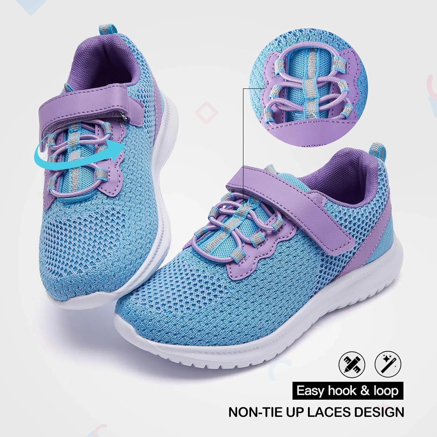 RUNSIDE Kids Shoes, Boys Girls Sneakers Lightweight Athletic Walking/Running Tennis Shoes(Toddler/Little Kid/Big Kid)