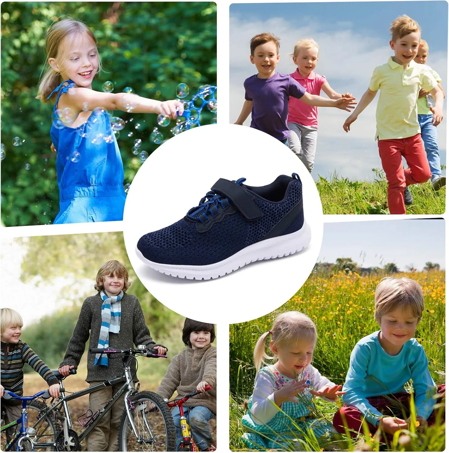 RUNSIDE Kids Shoes, Boys Girls Sneakers Lightweight Athletic Walking/Running Tennis Shoes(Toddler/Little Kid/Big Kid)