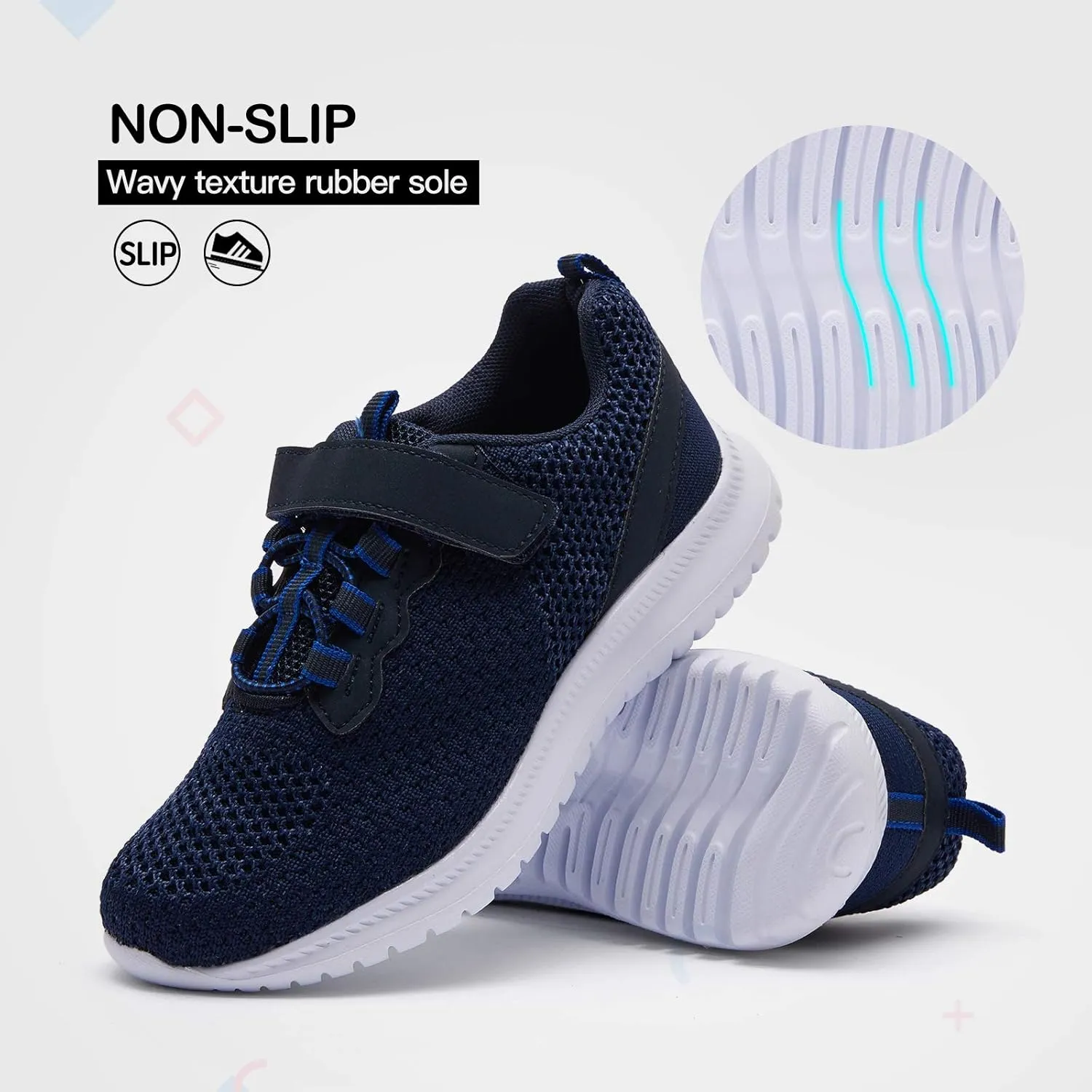 RUNSIDE Kids Shoes, Boys Girls Sneakers Lightweight Athletic Walking/Running Tennis Shoes(Toddler/Little Kid/Big Kid)