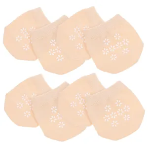 SAFIGLE 4 Pairs Fore Socks Forefoot Socks Women Half Toe Sleeve Forefoot Absorber Ball of Foot Insole Support Liner Socks Metatarsal Pads Half Stockings Forefoot Cushion Cotton