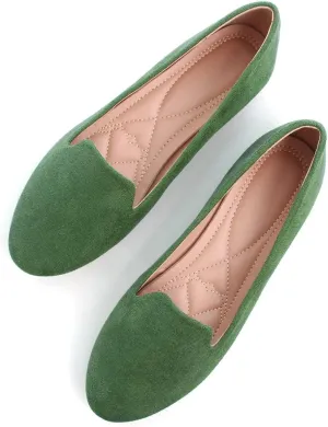 SAILING LU Women Round Toe Flats Comfortable Fashion Ballet Flat Shoes for Women Dressy Slip-ons Loafers
