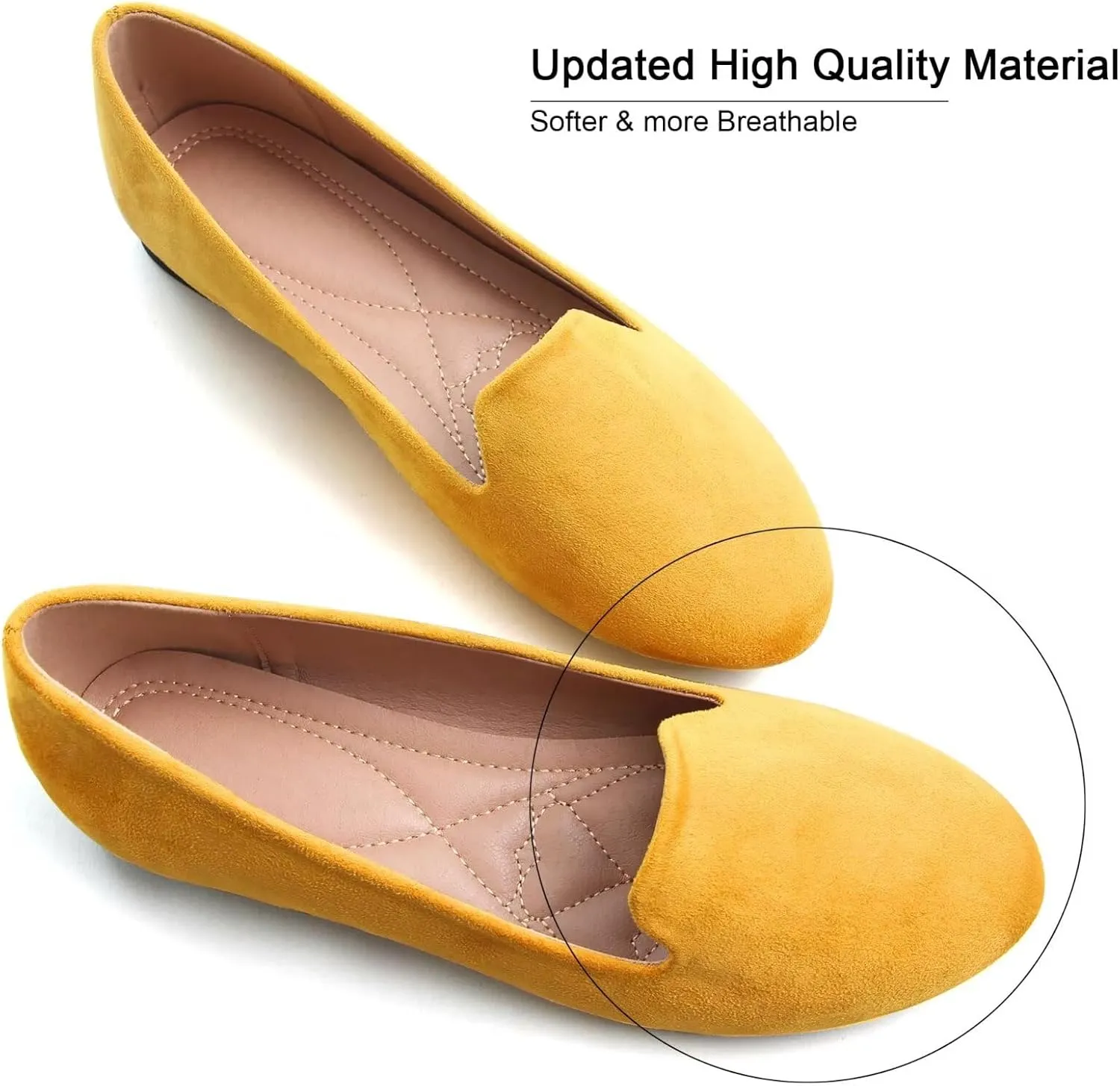 SAILING LU Women Round Toe Flats Comfortable Fashion Ballet Flat Shoes for Women Dressy Slip-ons Loafers