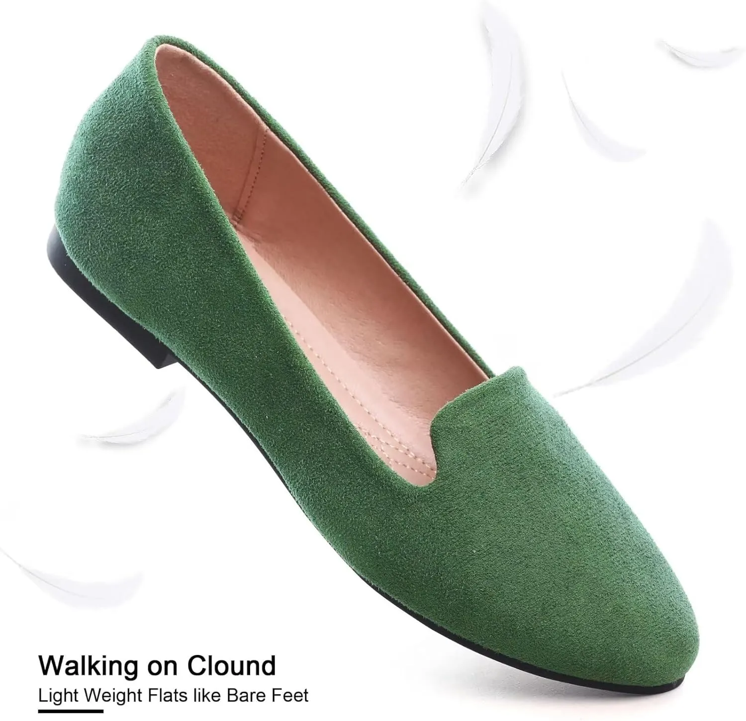 SAILING LU Women Round Toe Flats Comfortable Fashion Ballet Flat Shoes for Women Dressy Slip-ons Loafers