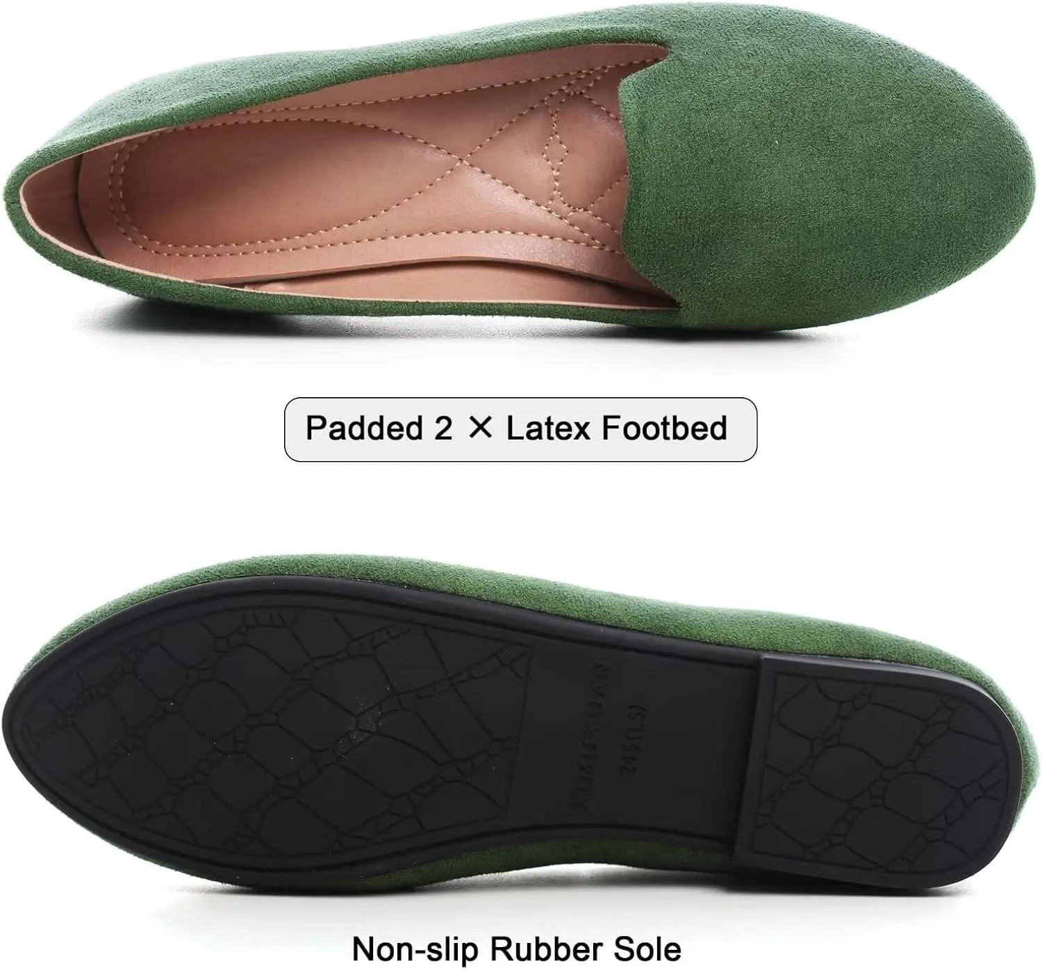 SAILING LU Women Round Toe Flats Comfortable Fashion Ballet Flat Shoes for Women Dressy Slip-ons Loafers