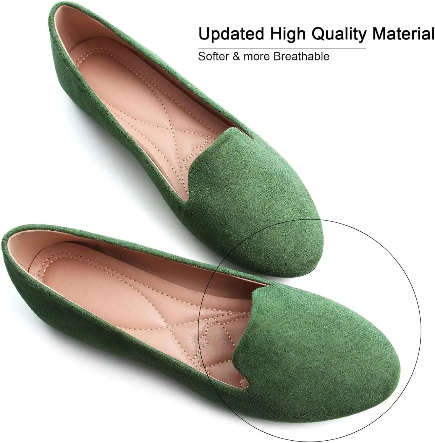 SAILING LU Women Round Toe Flats Comfortable Fashion Ballet Flat Shoes for Women Dressy Slip-ons Loafers
