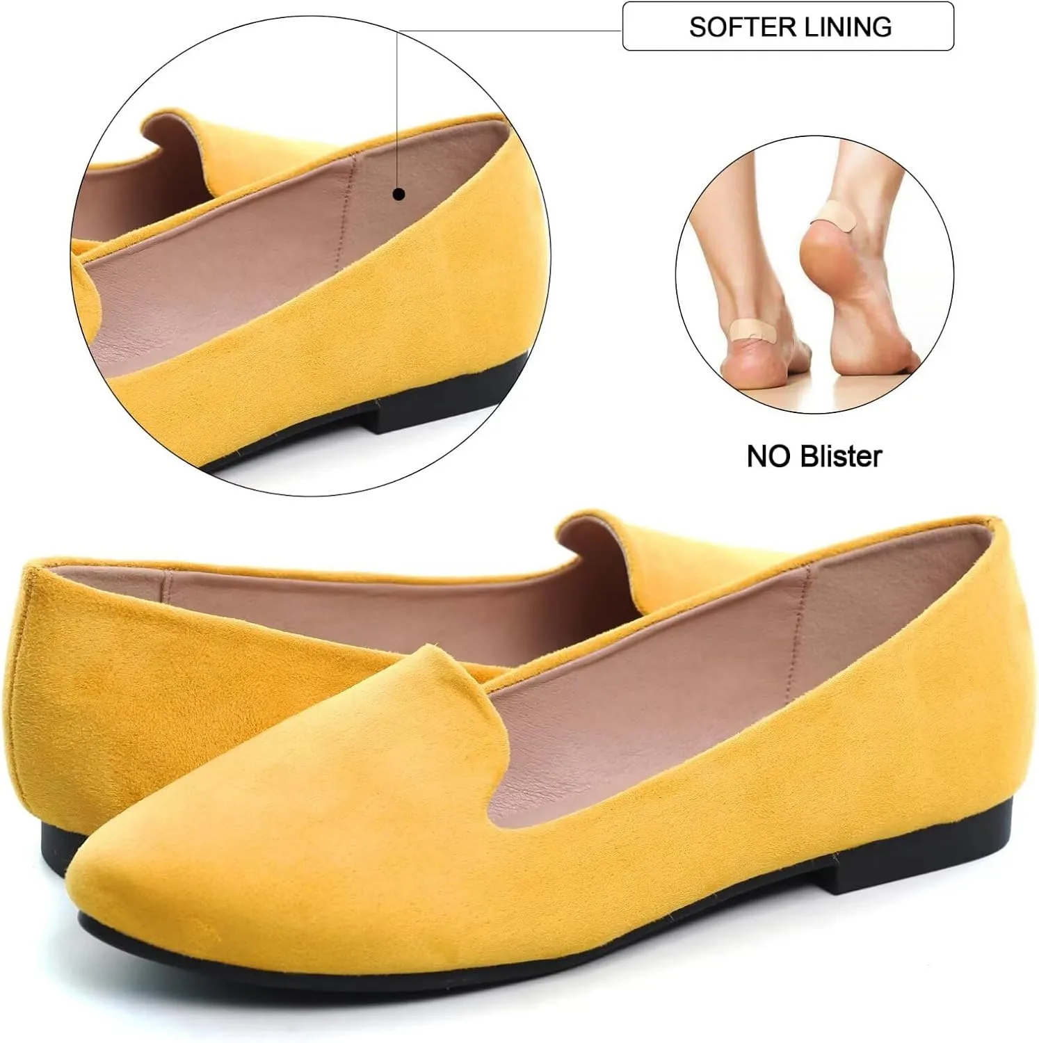 SAILING LU Women Round Toe Flats Comfortable Fashion Ballet Flat Shoes for Women Dressy Slip-ons Loafers