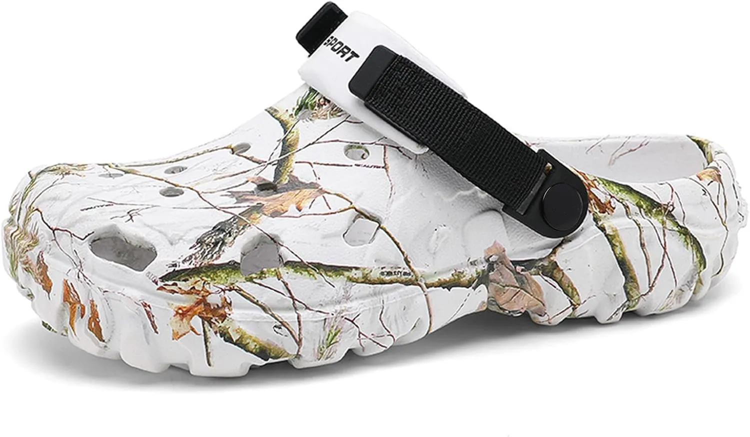 SECHRITE Men's Clogs Athletic Sports Outdoor Sandals Water Beach Shoes Slippers Sandals Lightweight Comfortable Breathable with Adjustable Back Strap - River Edge