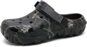 SECHRITE Men's Clogs Athletic Sports Outdoor Sandals Water Beach Shoes Slippers Sandals Lightweight Comfortable Breathable with Adjustable Back Strap - River Edge