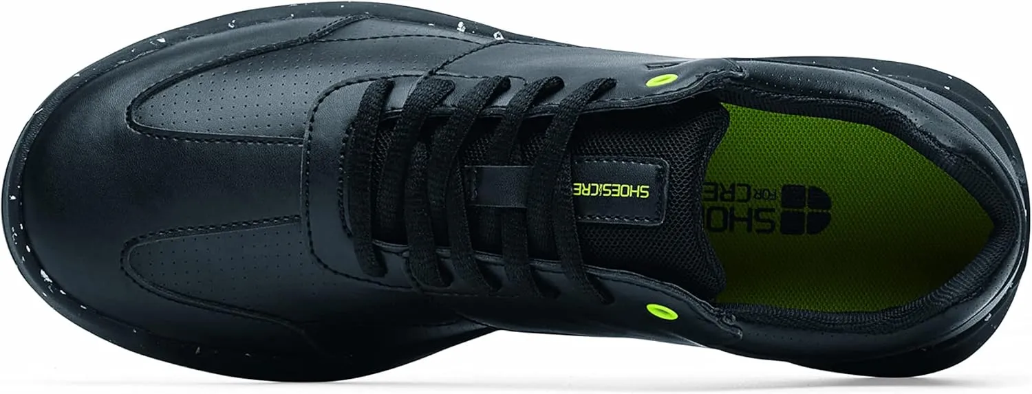 Shoes for Crews Liberty Women's Non Slip Work Shoes - Work & Safety Footwear, Comfortable Water Resistant Womens Food Service Sneakers - Black