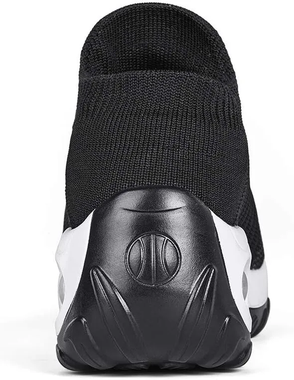Slow Man Womens Walking Shoes Sock Sneakers Wide Width Hypersoft Slip on Hyper Arch Support Air Cushion Jazz Dance Mesh Lady Loafers Girls Modern no Laces