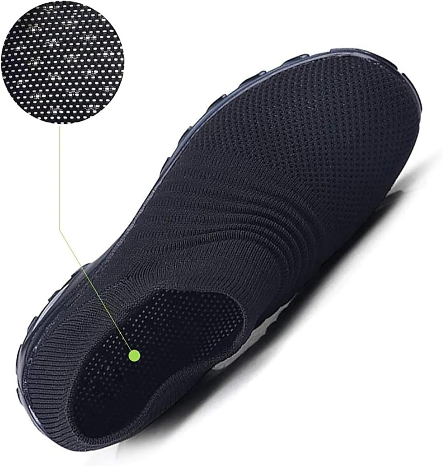 Slow Man Womens Walking Shoes Sock Sneakers Wide Width Hypersoft Slip on Hyper Arch Support Air Cushion Jazz Dance Mesh Lady Loafers Girls Modern no Laces