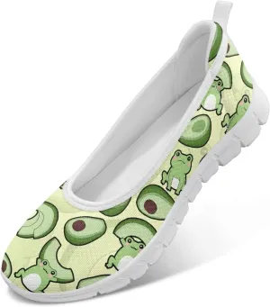 SYtrade Women Slip On Loafers Summer Art Travel Sneakers White Sole
