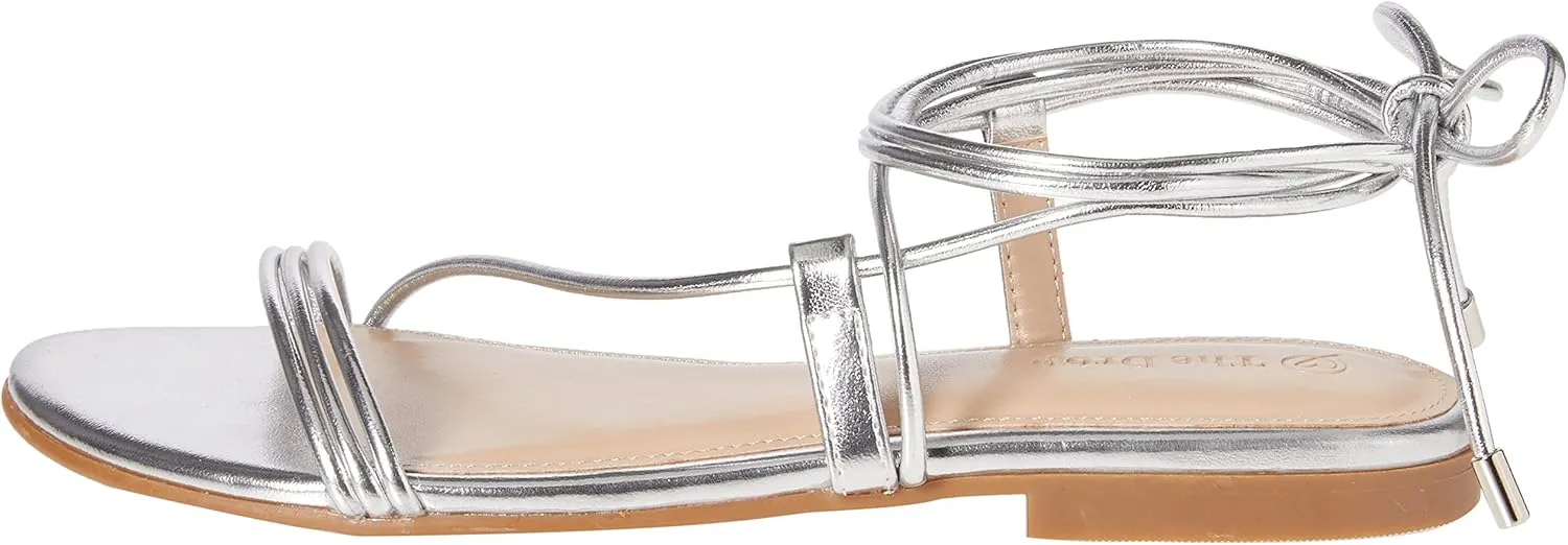 The Drop Women's Samantha Flat Strappy Lace-up Sandal