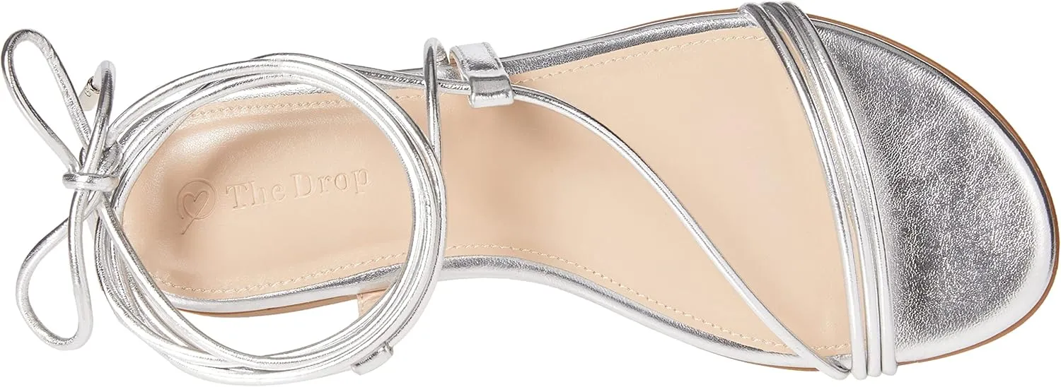 The Drop Women's Samantha Flat Strappy Lace-up Sandal