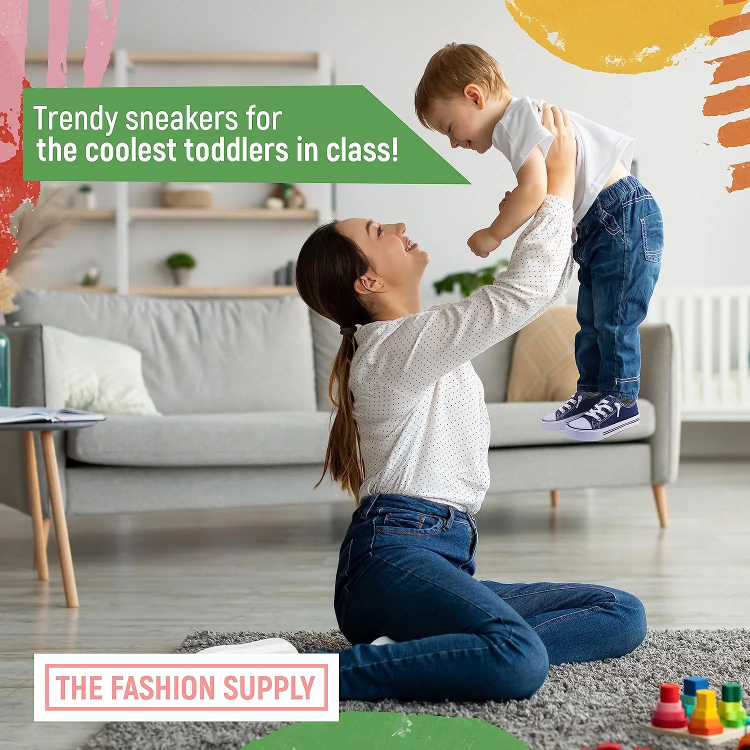 The Fashion Supply Toddler Canvas Shoes for Girls & Boys - Breathable & Comfortable Boys & Girls Canvas Shoes for Toddlers
