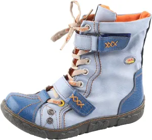 TMA EYES Women's Single Shoes Non-slip Wear Shoes Lace-up Women's Shoes(Blue,9)