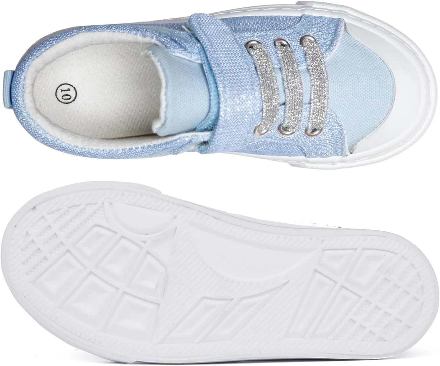 Toandon Kids Adorable Fashion High Top Casual Canvas Sneakers