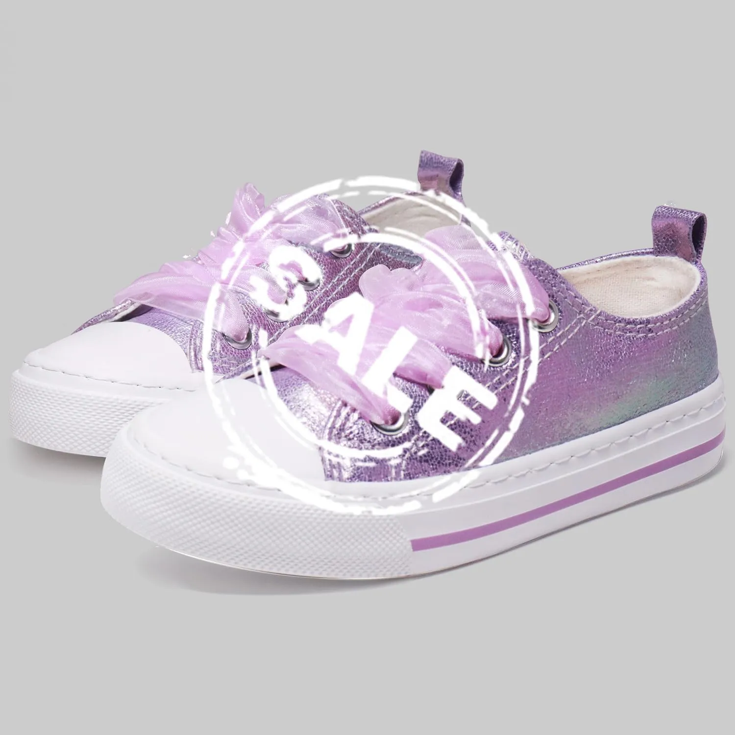 ToandonToddler Kids Sneakers Sparkle Fashion Glitter Sequins Canvas Shoes