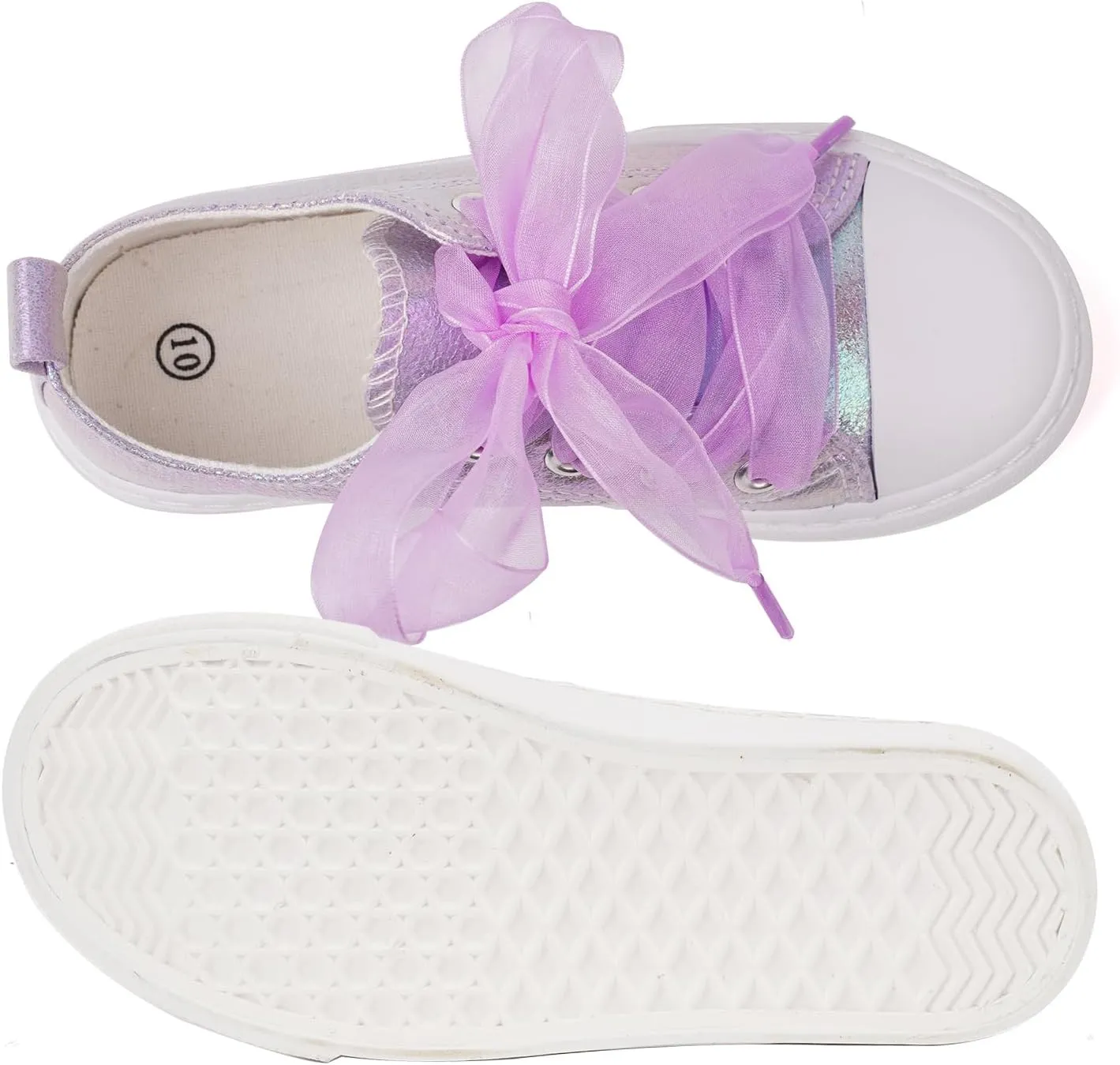ToandonToddler Kids Sneakers Sparkle Fashion Glitter Sequins Canvas Shoes
