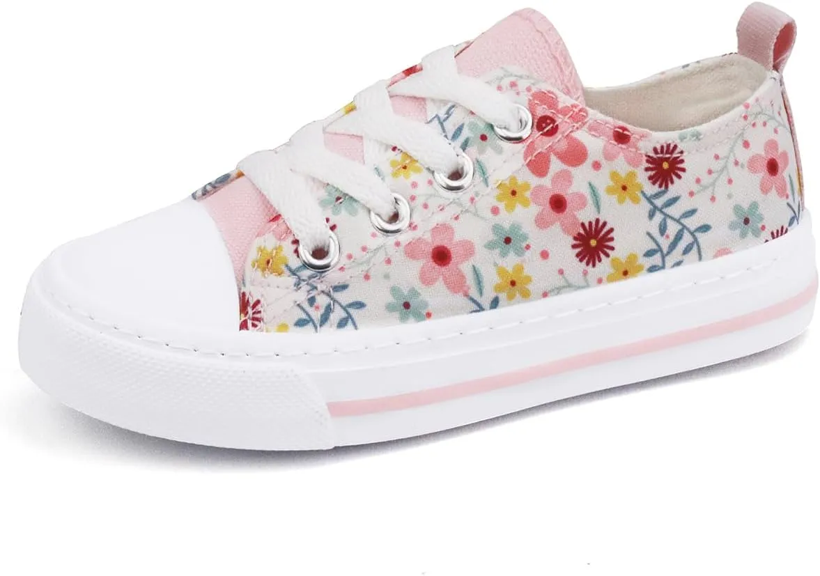 ToandonToddler Kids Sneakers Sparkle Fashion Glitter Sequins Canvas Shoes