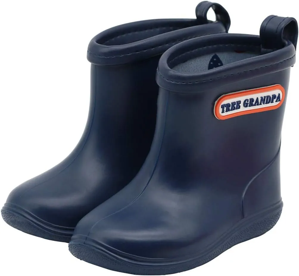 Toddler Rain Boots Baby Rain Boots Short rain Boots for Toddler Easy-on Lightweight and Waterproof