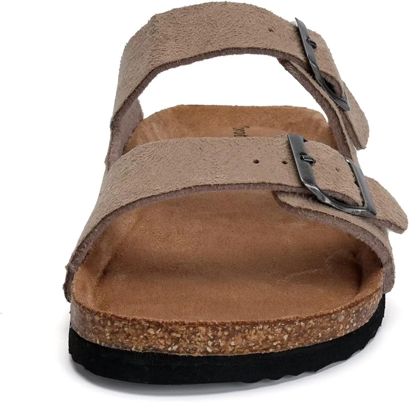 Torotto Womens Slides with Cork Footbed Open Toe Adjustable Webbing Flat Sandals for Walking | Beach | Indoor