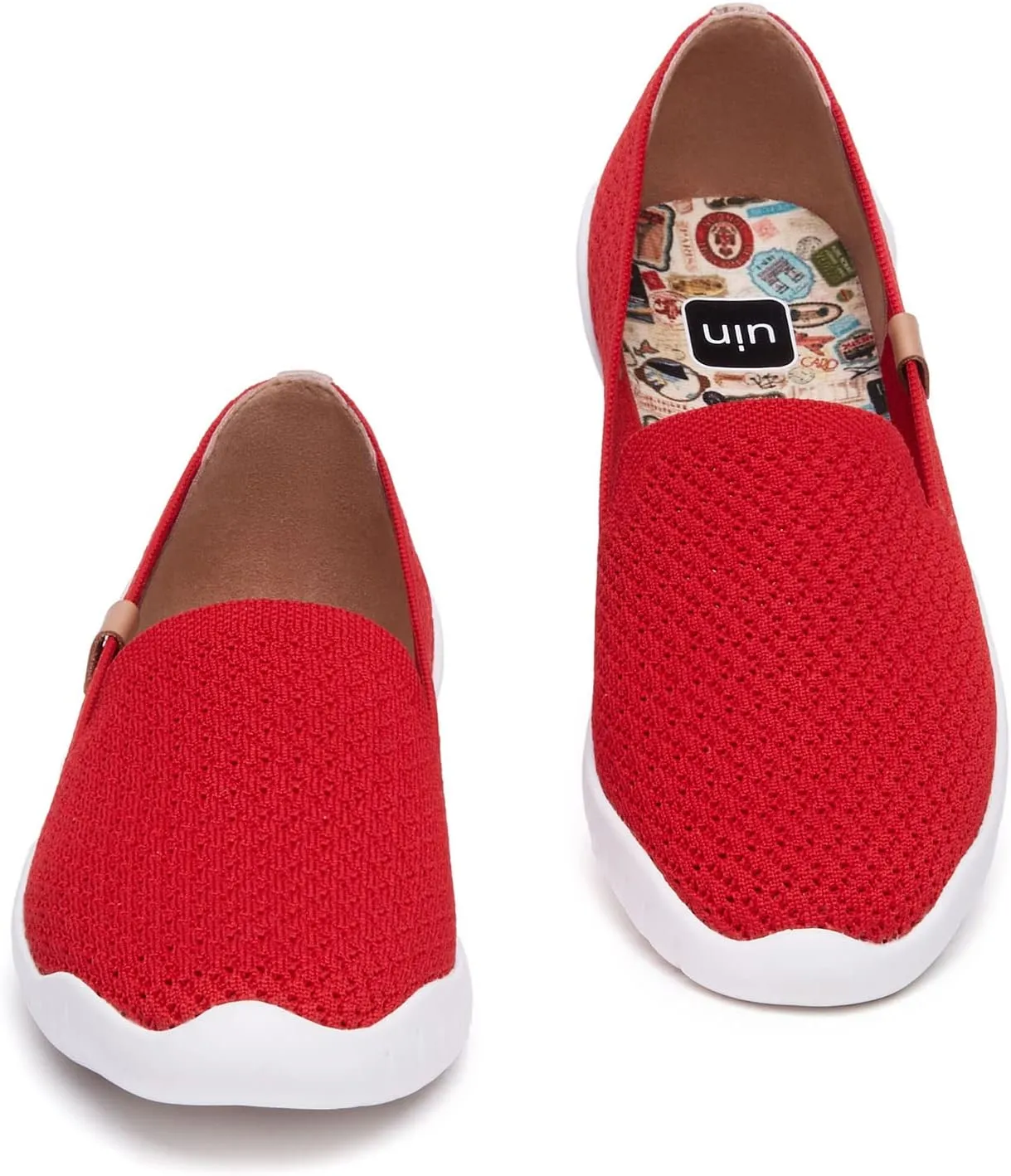 UIN Ballet Flats Shoes for Women Art Printed Wide Toe Casual Breathable Lightweight Slip On Women Loafers