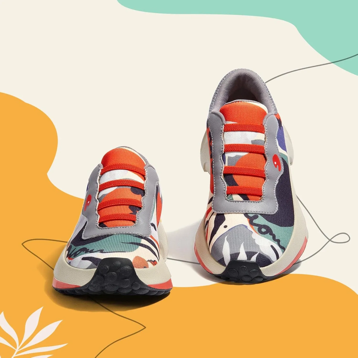 UIN Women's Retro Sneakers Lightweight Walking Casual Comfortable Art Painted Travel Shoes
