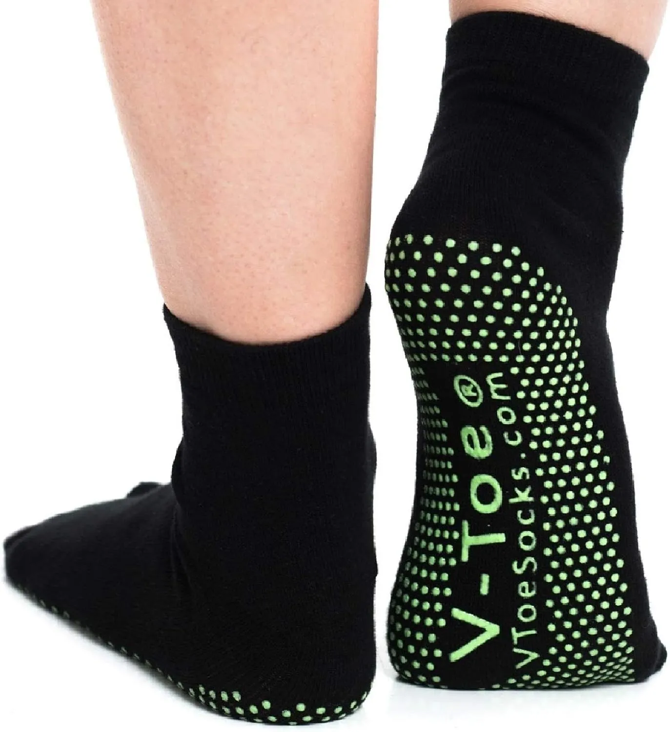 V-Toe Non-Slip Flip-Flop Socks - Tabi Split Toe Socks for Women & Men Size - Unisex Toes Separated Yoga Socks