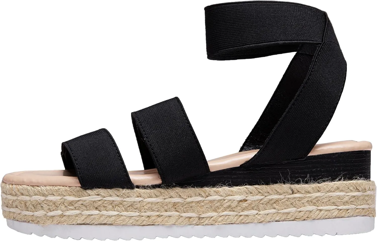 Vepose Women's 876 Cute Platform Wedge Sandals Open Toe, Espadrilles Sandals with Double Elastic Strap