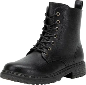 Vepose Women’s Combat Ankle Boots Lace up Classic Short Low Heel Zipper 9623 Booties