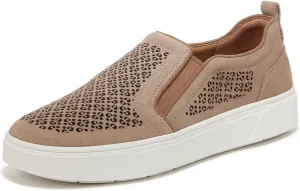 Vionic Women's Sneaker Kimmie Perf- Comfortable Slip Ons That Includes a Built-in Arch Support Insole That Helps Correct Pronation and Alleviate Heel Pain Caused by Plantar Fasciitis