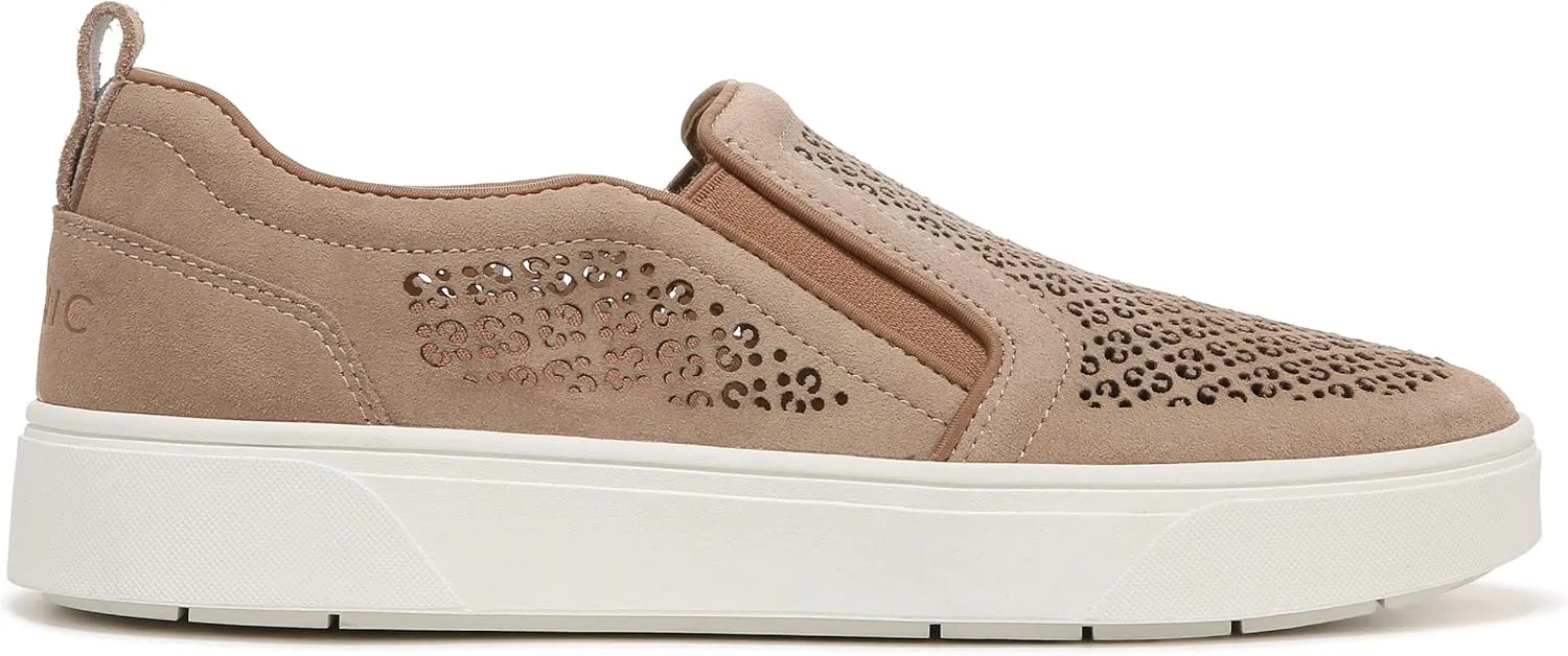 Vionic Women's Sneaker Kimmie Perf- Comfortable Slip Ons That Includes a Built-in Arch Support Insole That Helps Correct Pronation and Alleviate Heel Pain Caused by Plantar Fasciitis