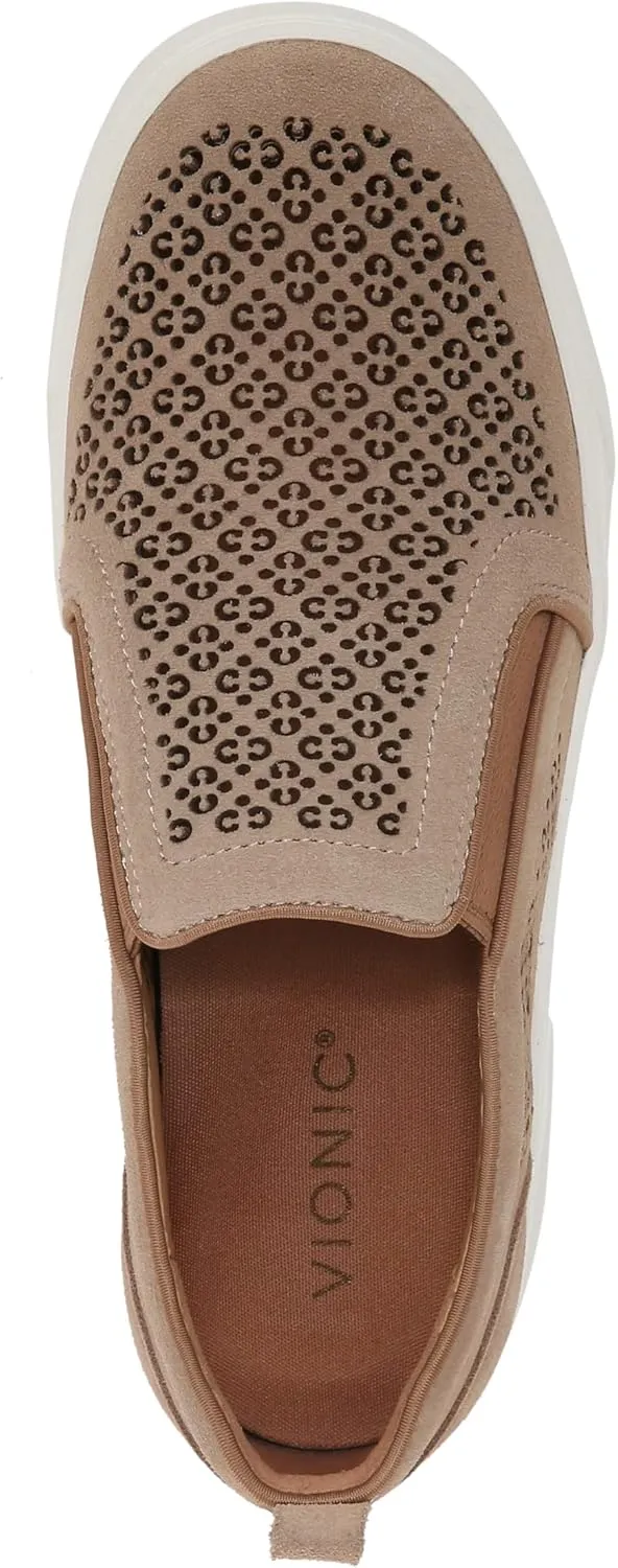 Vionic Women's Sneaker Kimmie Perf- Comfortable Slip Ons That Includes a Built-in Arch Support Insole That Helps Correct Pronation and Alleviate Heel Pain Caused by Plantar Fasciitis