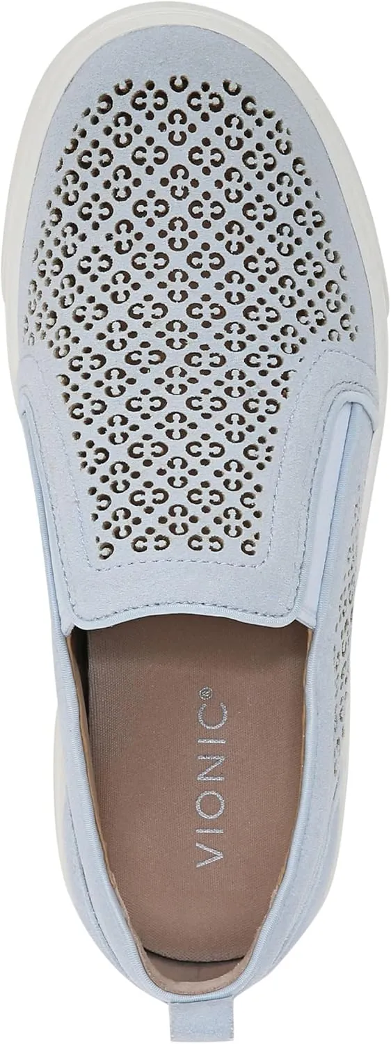 Vionic Women's Sneaker Kimmie Perf- Comfortable Slip Ons That Includes a Built-in Arch Support Insole That Helps Correct Pronation and Alleviate Heel Pain Caused by Plantar Fasciitis