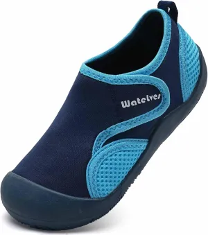 WateLves Wide Toddler Water Shoes Kids Quick Dry Barefoot Shoes Girls Boys Aqua Athletic Sneakers for Beach Hiking Swim Kayak Sport Accessories, Camping Essentials