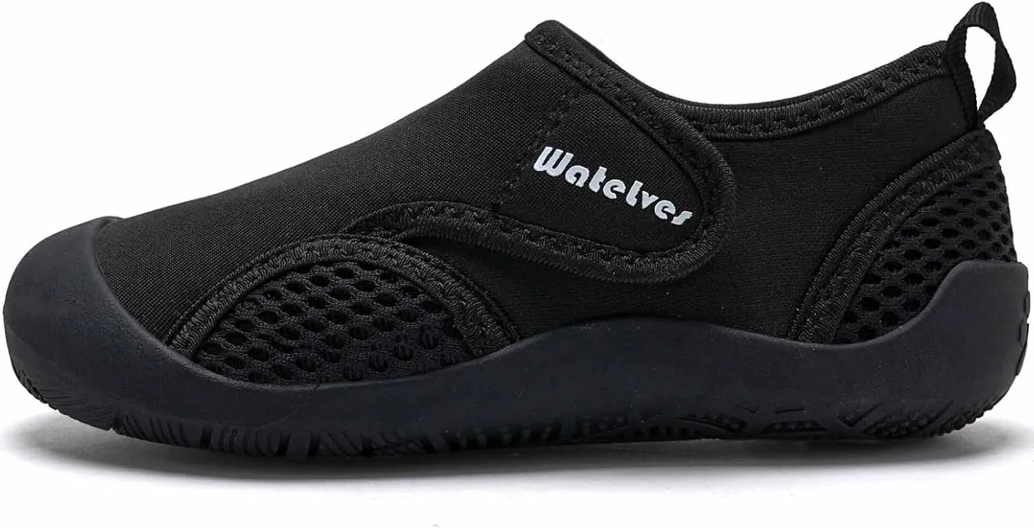 WateLves Wide Toddler Water Shoes Kids Quick Dry Barefoot Shoes Girls Boys Aqua Athletic Sneakers for Beach Hiking Swim Kayak Sport Accessories, Camping Essentials