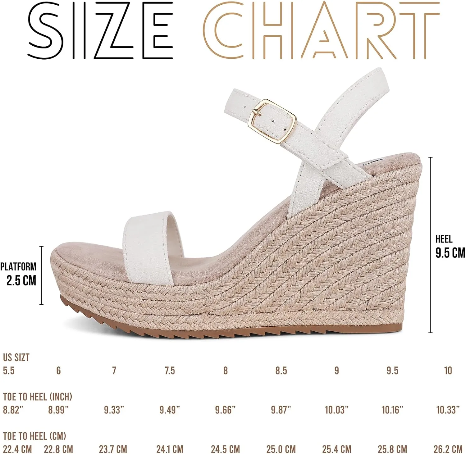 Wedge Sandals for Women-Espadrilles Platform Sandals Ankle Strap Wedges for Women Comfortable Walking Chunky Heel Sandals for Women Dreassy Summer Wedding Cute Shoes