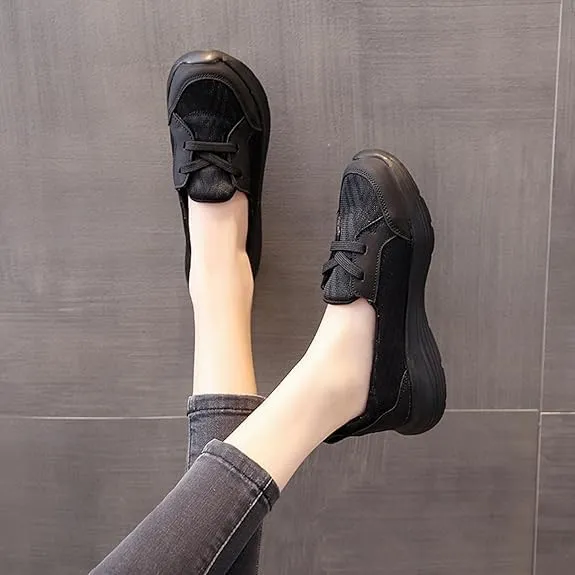 Women Orthopedic Walking Shoes,Women’s Breathable Slip on Arch Support Non-Slip Shoes 2024 Wide Width Fit Walking Woven Orthopedic Soft Loafers Sneakers Boat Shoes