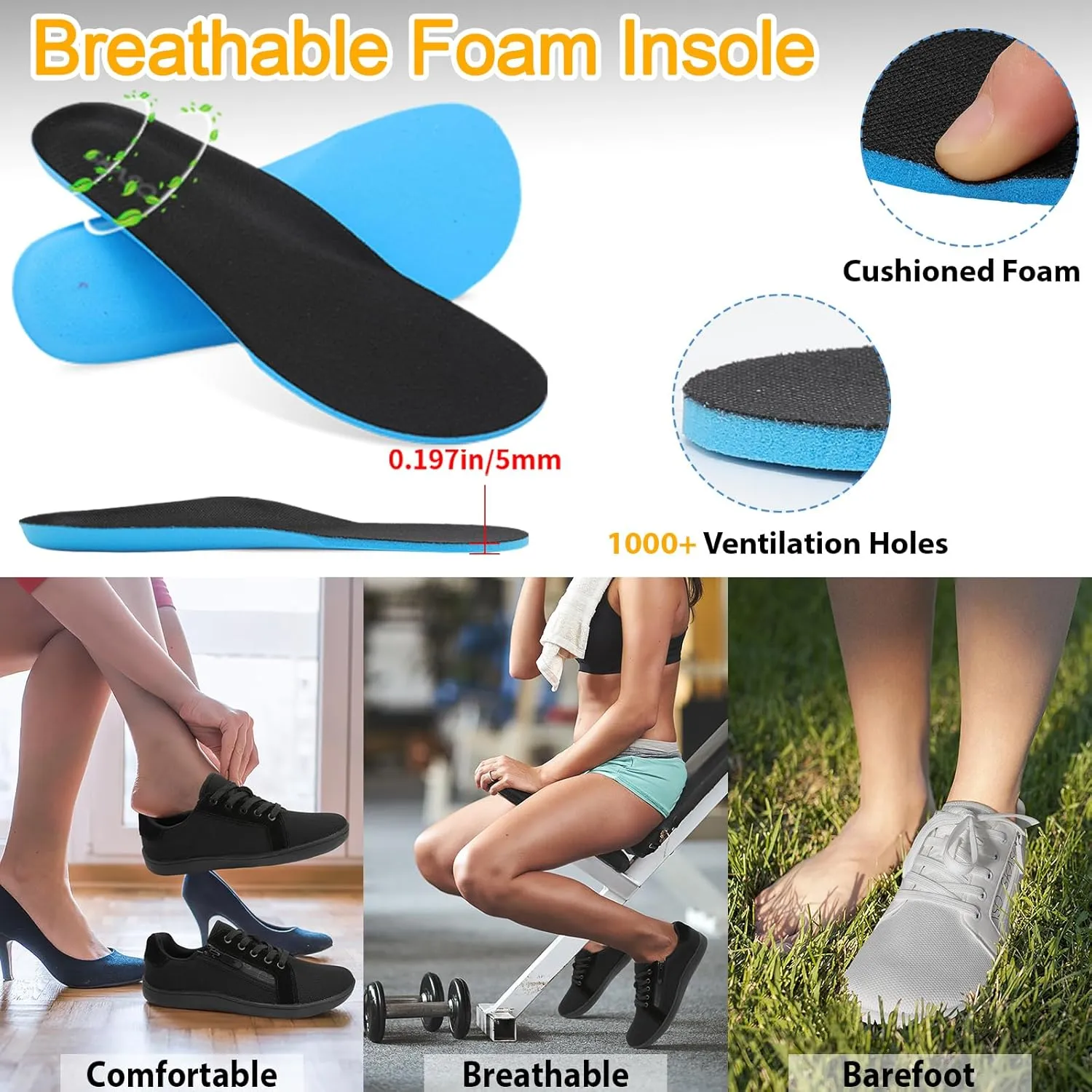 Womens Barefoot Walking Shoes Wide Toe Fashion Sneakers Comfortable Casual Shoes Zero Drop Minimalist Shoes